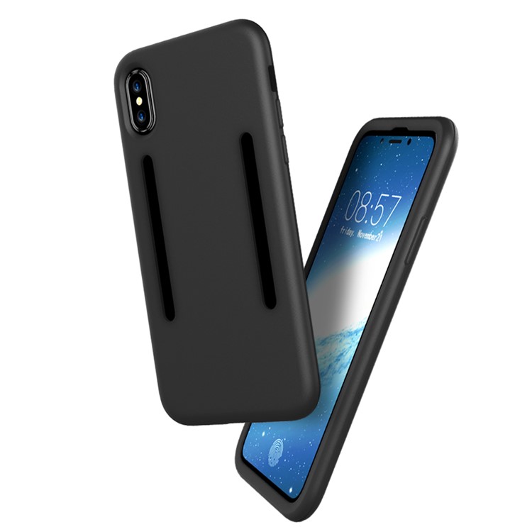 For iPhone 8 Shockproof Silicone Shell Cover - Black-7