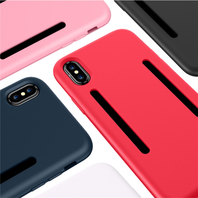 For iPhone 8 Shockproof Silicone Shell Cover - Black-8