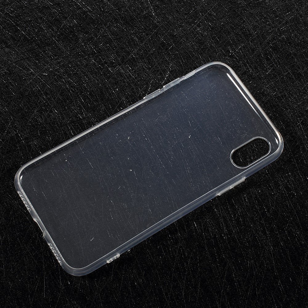 Para el iPhone X 5.8 inch Cubierta transparente de la caja de TPU con no-Deslizarse en el interior - Transparente-2