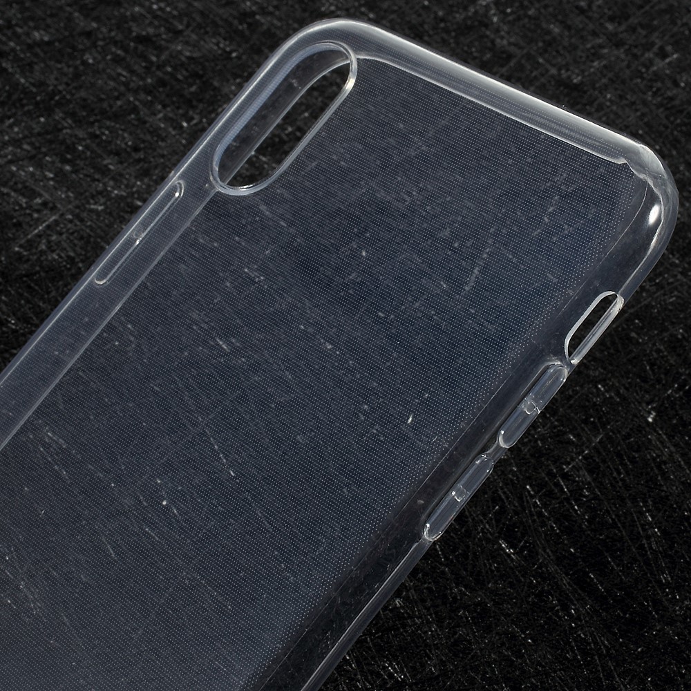 Para el iPhone X 5.8 inch Cubierta transparente de la caja de TPU con no-Deslizarse en el interior - Transparente-5