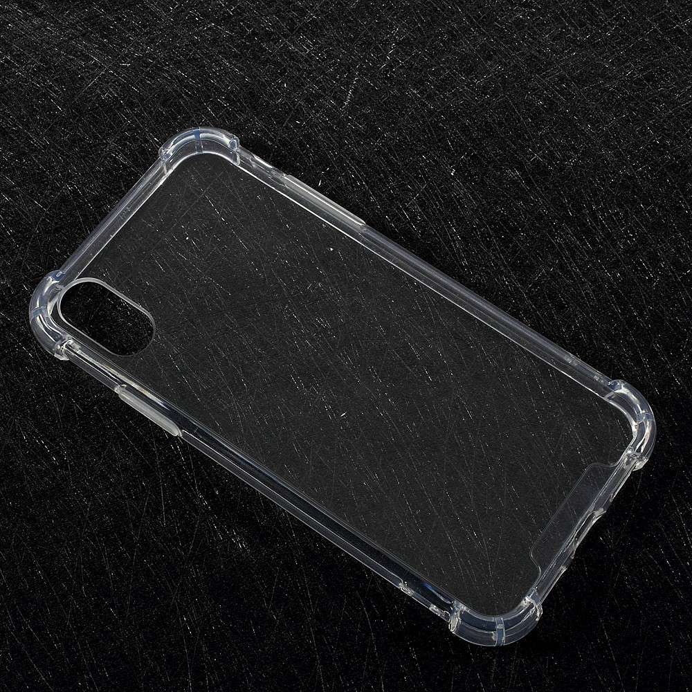 Back D'acrylique Transparent À L'épreuve Des Gouttes + Étui Hybride TPU Edge Pour IPhone X / XS 5.8inch - Transparent-3