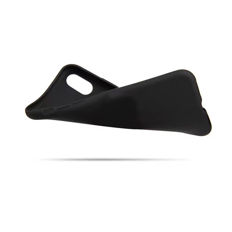 Matte Solid Color Soft TPU Back Case for iPhone 8 - Black-2