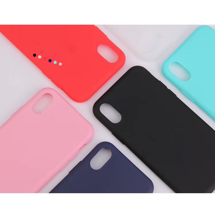 Matte Solid Color Soft TPU Back Case for iPhone 8 - Black-5