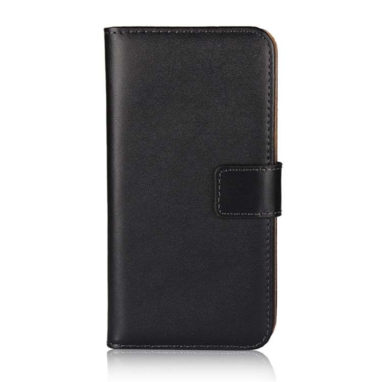 For iPhone 8 Split Leather Wallet Stand Case - Black-2