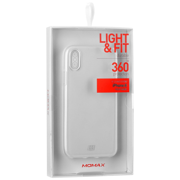 MOMAX Yolk Case for iPhone 8 Crystal Clear PC Hard Cover - Transparent-10