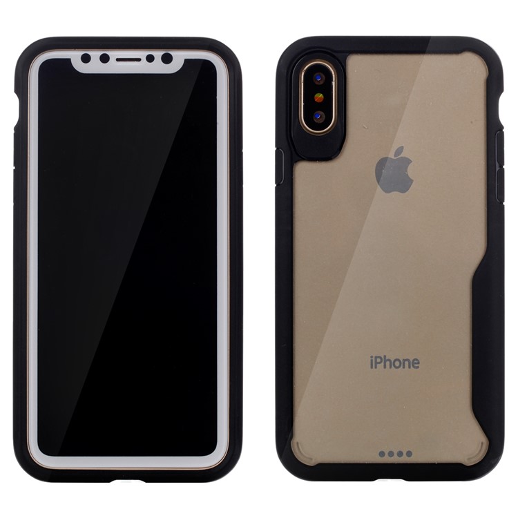 Hybrid PC + TPU Protection Mobile Phone Case for iPhone 8 - Black-8