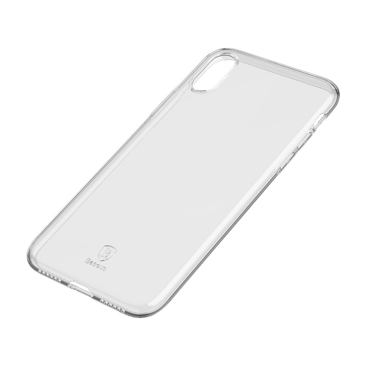 BASEUS Capa de gel transparente TPU de série simples para iPhone X / 10 5.8 inch - transparente-3