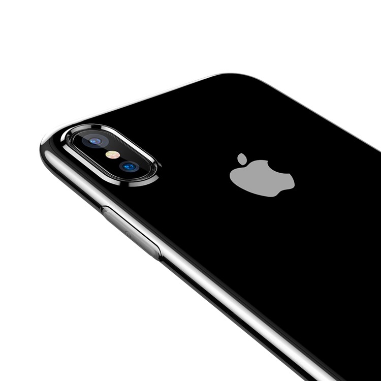 BASEUS Capa de gel transparente TPU de série simples para iPhone X / 10 5.8 inch - transparente-4