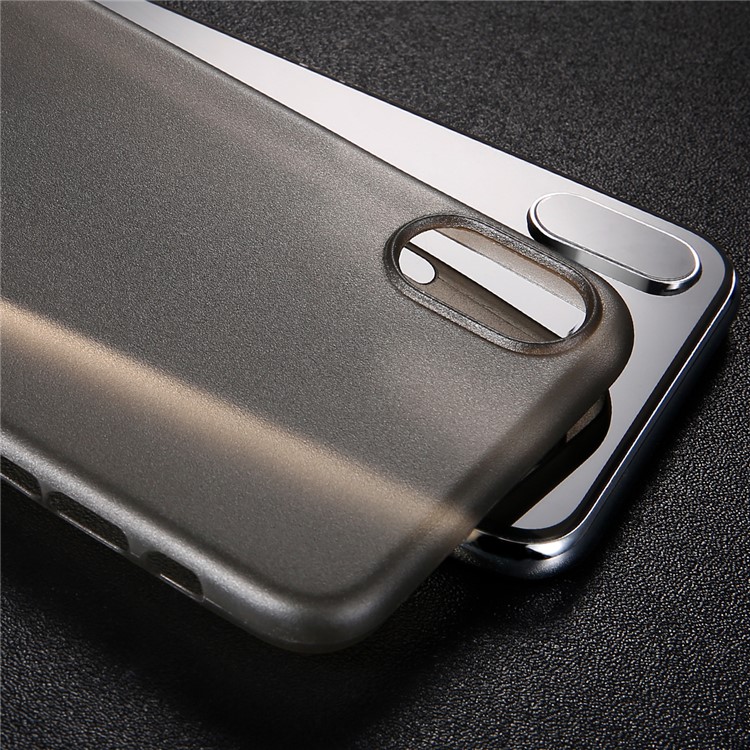 BASEUS Ultra Thin Matte PP Case pour iPhone X 5.8 pouces - Transparent Noir-9