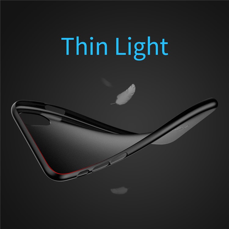 BASEUS Tampa de telefone celular de fibra fina ultra fina para iPhone X 5.8 polegadas - transparente-3
