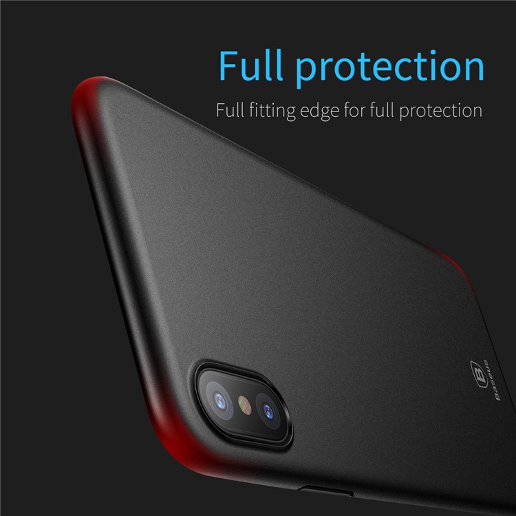 BASEUS Ultra Dünne Matte Pp.-Handyoberteil Für Iphone X 5.8 Zoll - Schwarz-4