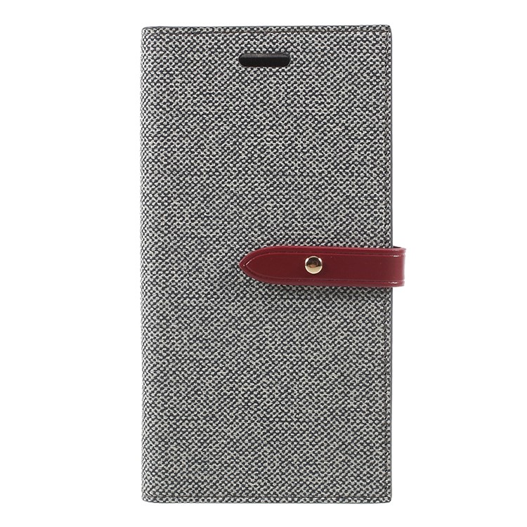 

MERCURY GOOSPERY Milano Diary Leather Protective Phone Shell for iPhone X 5.8 inch - Grey