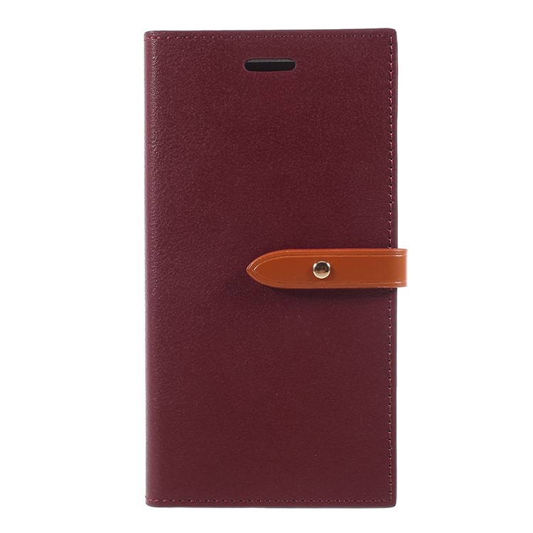 

MERCURY GOOSPERY Romance Diary Leather Wallet Stand Cover for iPhone X 5.8 inch - Wine Red