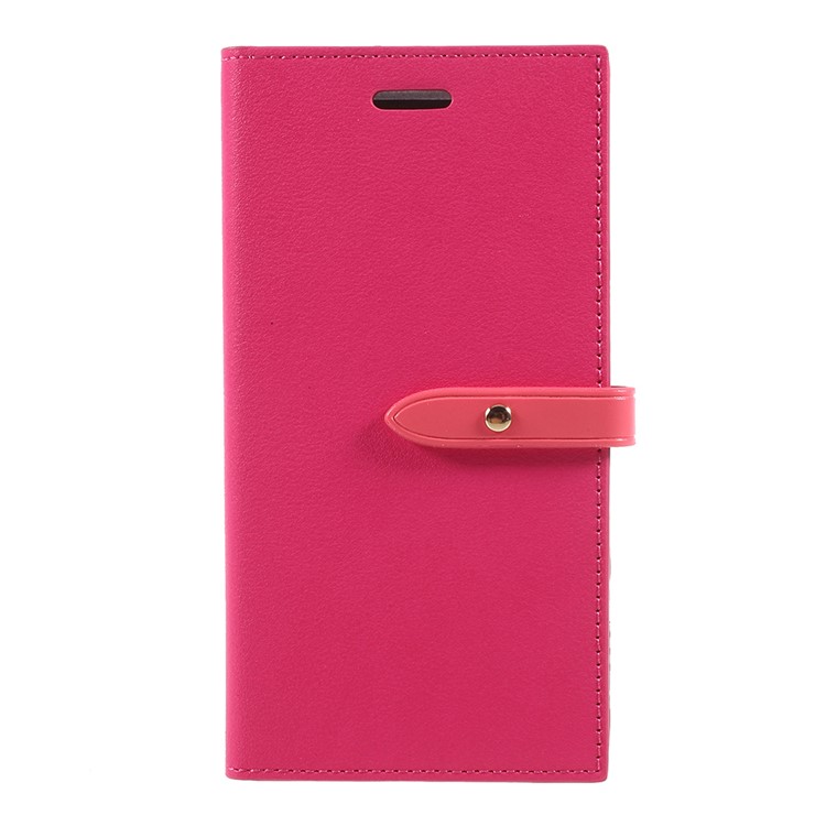 

MERCURY GOOSPERY Romance Diary Leather Wallet Phone Shell for iPhone X 5.8 inch - Rose