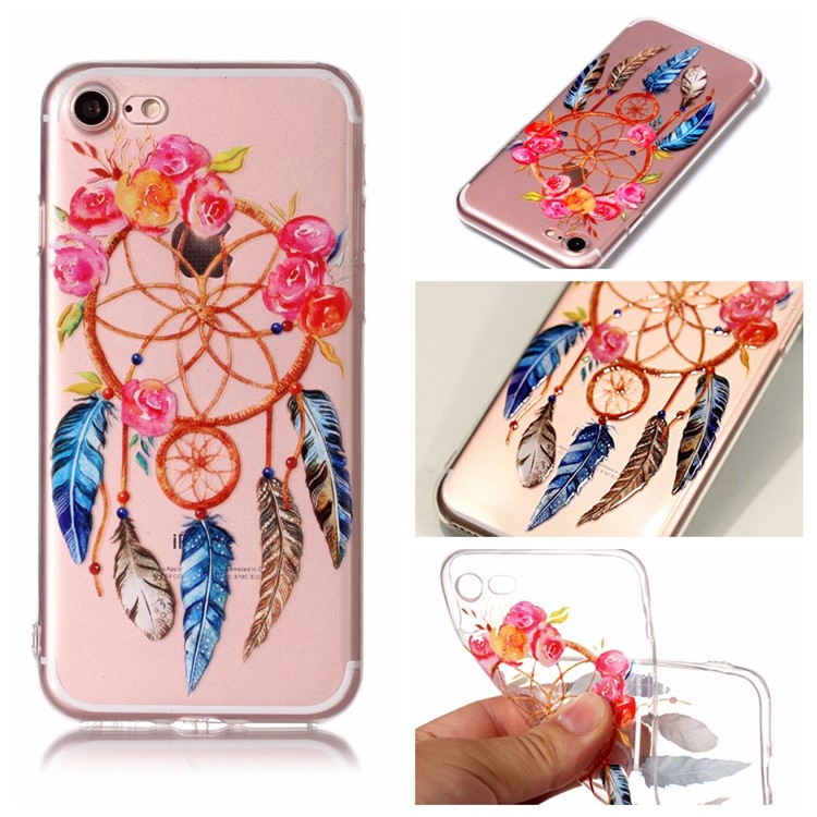 

Embossed Flexible TPU Case for iPhone 8 / 7 4.7 inch - Dream Catcher