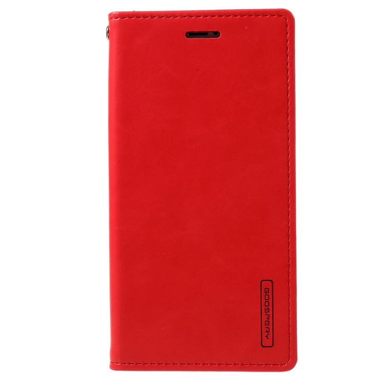 

MERCURY GOOSPERY Blue Moon Leather Wallet Cover for iPhone XS / X 5.8 inch - Red