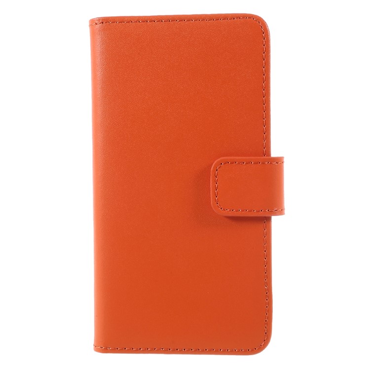 

Split Leather Wallet Magnetic Cell Phone Shell with Stand for iPhone X 5.8 inch - Orange