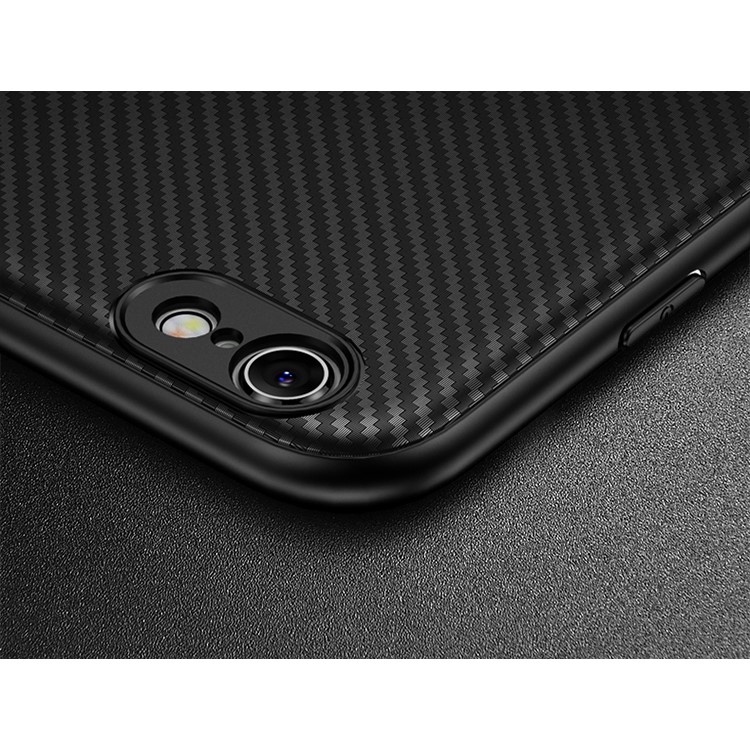 IPAKY Carbon Fiber Texture Flexible TPU Phone Shell for iPhone 6s / 6 4.7 inch - Black-5