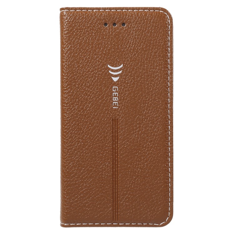 

GEBEI Silkworm Серия Держатель Карточки Кожаный Защитный Чехол Для Iphone 6s / 6 4,7 Дюйма - Коричневый