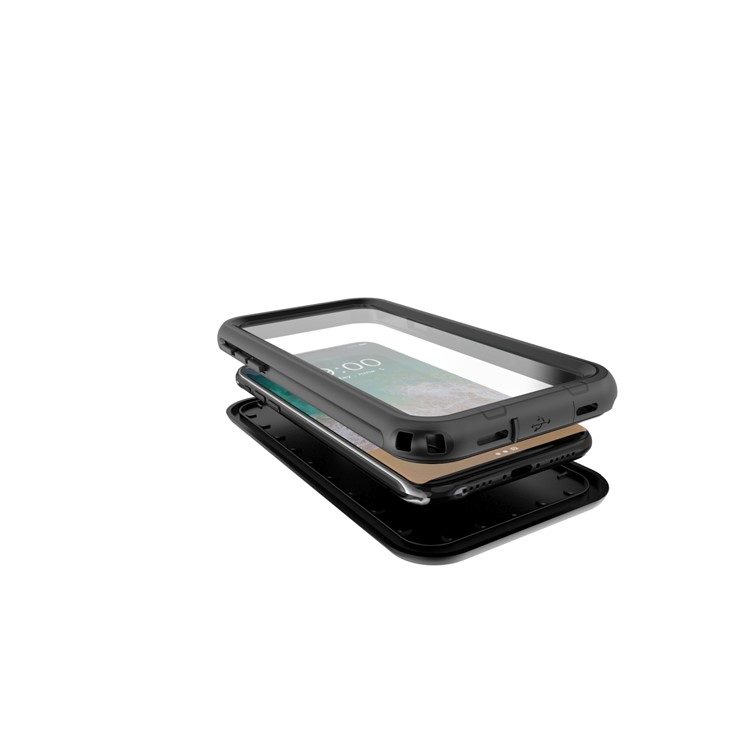 IP68 2-Meter 12H Underwater Waterproof Case for iPhone X/XS 5.8inch with Responsive Buttons - Black-6