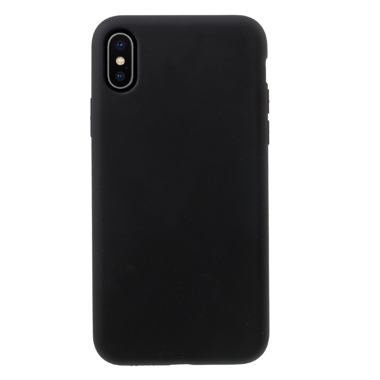 MUTURAL Soft Liquid Silicone Case for iPhone X (Ten) - Black-1