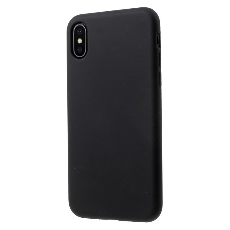 MUTURAL Soft Liquid Silicone Case for iPhone X (Ten) - Black-3