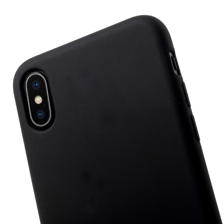MUTURAL Soft Liquid Silicone Case for iPhone X (Ten) - Black-5