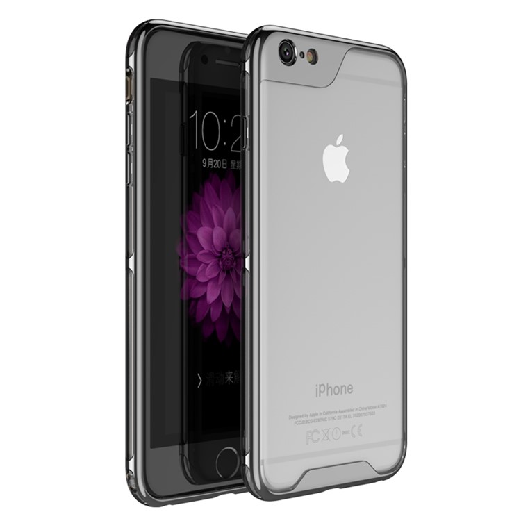 

IPAKY Серия Yuyan Покрыла Рамку ПК + Освобождает Заднюю Крышку TPU Для Iphone 6s Плюс / 6 Плюс 5,5 Дюймов - Черный, iPhone 6s Plus 5.5-inch
