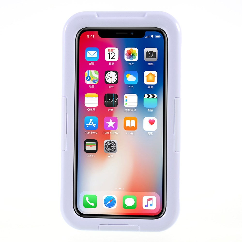 Snow-proof Dirt-proof IP68 Waterproof Case for iPhone X/XS 5.8 inch - White-3