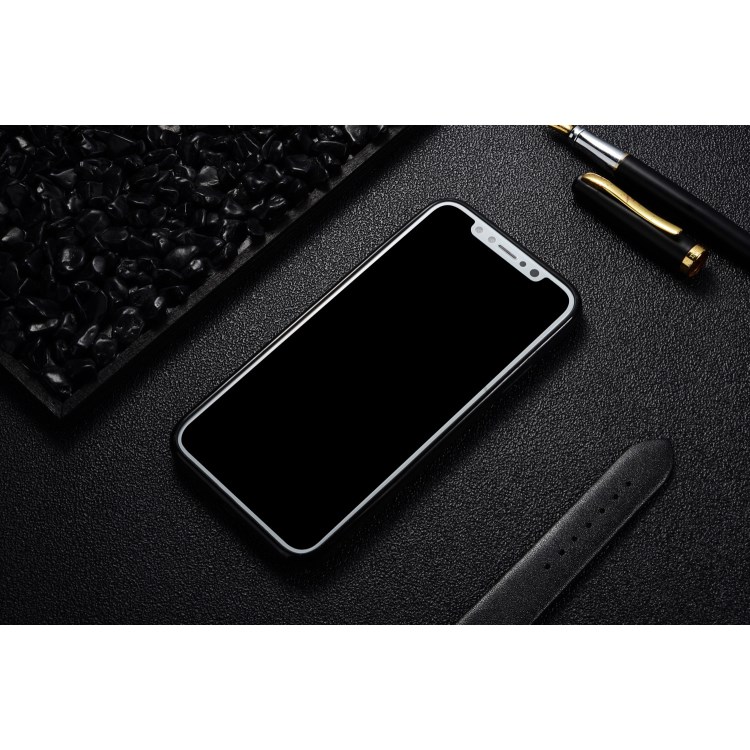 SULADA Classic Series Litchi Skin PU Leather Coated TPU Phone Case for iPhone X 5.8 inch Built-in Magnetic Holder Metal Sheet - Black-13