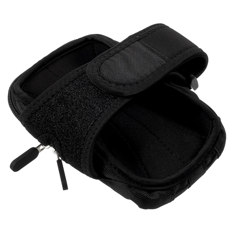 Braçadeira de correr desportiva Dual Zipper com fecho de ajustável para iPhone 8 Plus / Samsung Galaxy J7 (2017) etc.-4