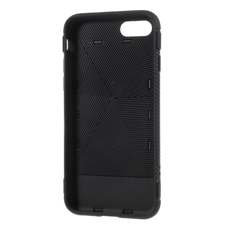 Hybrid PC TPU 360 Degree Rotating Ring Kickstand Cover for iPhone 8 / 7 4.7 inch - Black-10