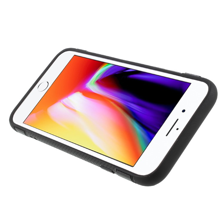 Hybrid PC TPU 360 Degree Rotating Ring Kickstand Cover for iPhone 8 / 7 4.7 inch - Black-7