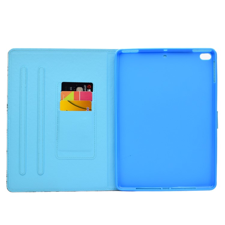 Шаблон Печати Кожаный Держатель Карты Оболочки Для Ipad 9,7-дюймовый (2017) - Единорог-5