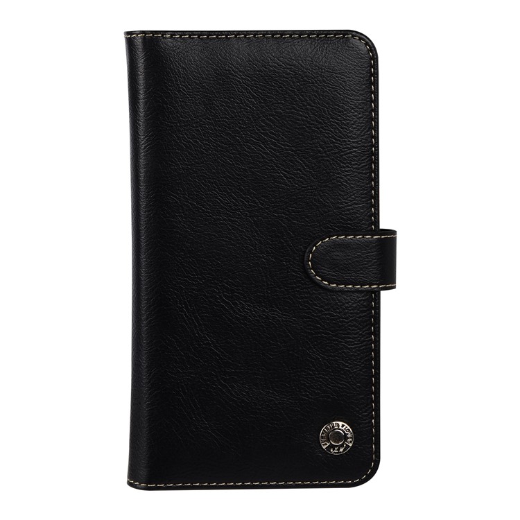 

WUW Leather Flip Stand Case with Card Slot for iPhone X 5.8 inch - Black