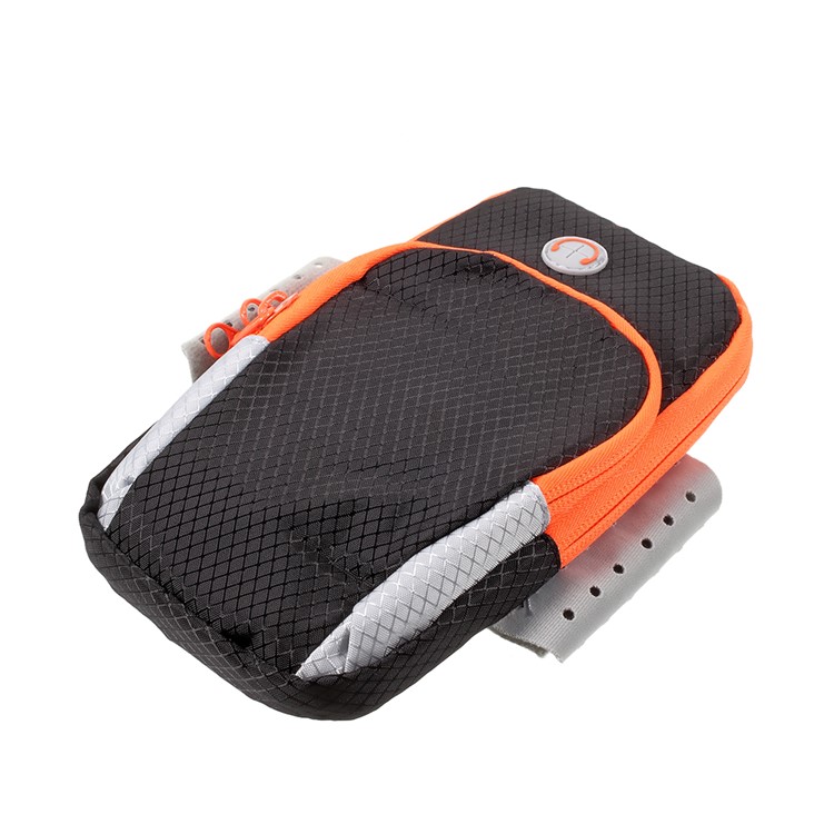 Outdoor Sports Armband Zipper Bag Armband Package Phone Bag for iPhone 8 Plus/7 Plus etc. - Black-3