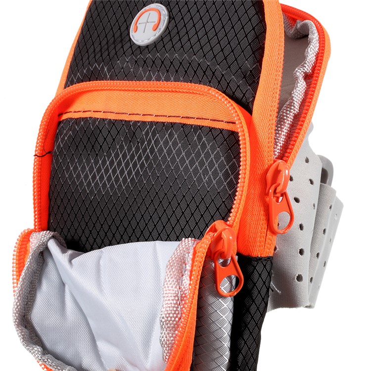 Outdoor Sports Armband Zipper Bag Armband Package Phone Bag for iPhone 8 Plus/7 Plus etc. - Black-6