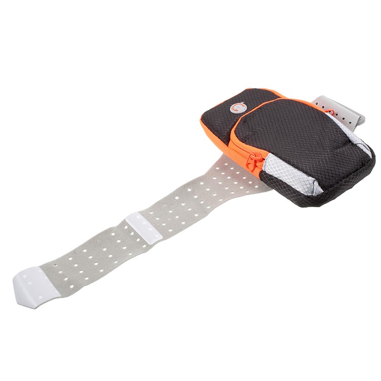 Outdoor Sports Armband Zipper Bag Armband Package Phone Bag for iPhone 8 Plus/7 Plus etc. - Black-8