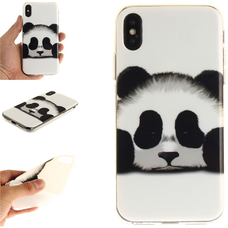 

Patterned IMD TPU Back Phone Case for iPhone X/XS 5.8(Ten) 5.8 inch - Panda, iPhone X