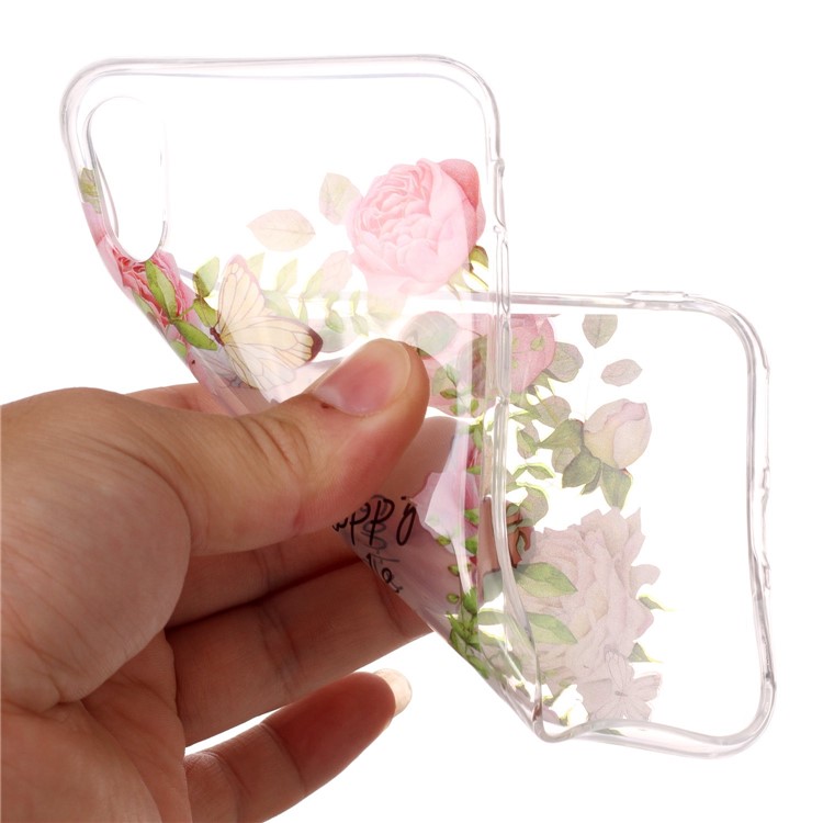 Pattern IMD TPU Jelly Shell for iPhone X / Ten - To The Happy Couple-5