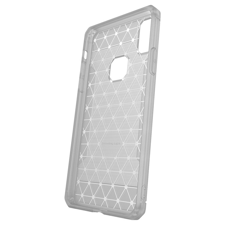 Geometric Pattern Matte Anti-slip TPU Back Case for iPhone X - White-7