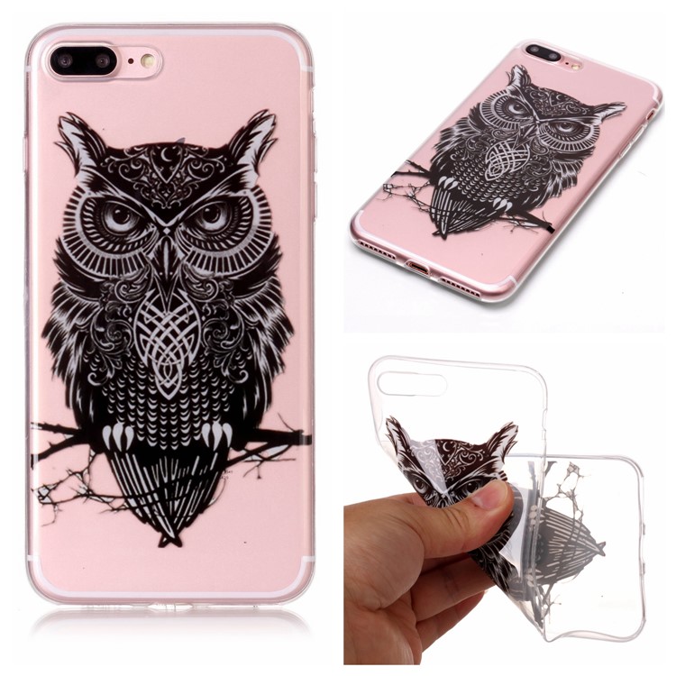

Pattern Printing IMD TPU Cover Case for iPhone 8 Plus / 7 Plus - Cool Skull