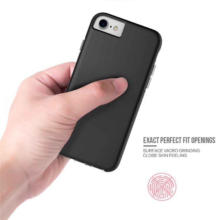 For iPhone 8/7/6s/6 4.7 inch Skin Feel PC + TPU Hybrid Phone Case - Black-6
