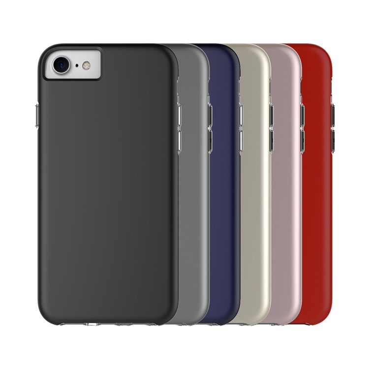 For iPhone 8/7/6s/6 4.7 inch Skin Feel PC + TPU Hybrid Phone Case - Black-9