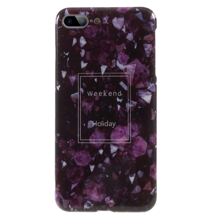 

Marble Pattern IMD TPU Soft Back Casing for iPhone 8 Plus / 7 Plus 5.5 inch - Purple Weekend Holiday