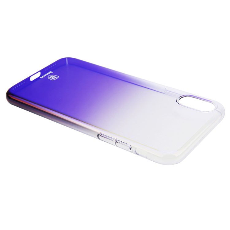BASEUS Glasur PC Hard Cover für iPhone X / Zehn 5,8 Zoll - Blau-2