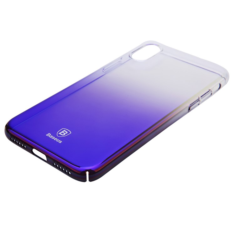 BASEUS Glasur PC Hard Cover für iPhone X / Zehn 5,8 Zoll - Blau-3