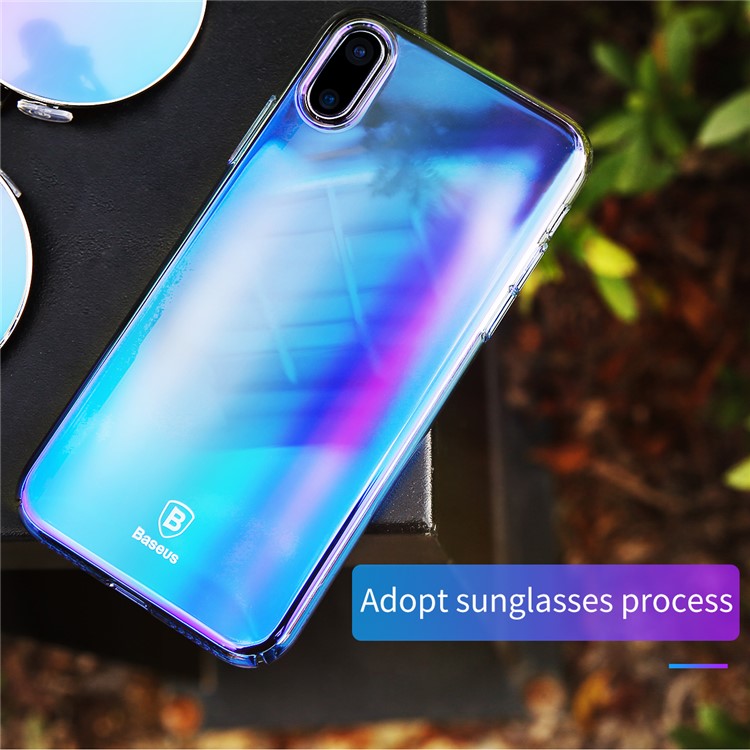 BASEUS Glasur PC Hard Cover für iPhone X / Zehn 5,8 Zoll - Blau-5
