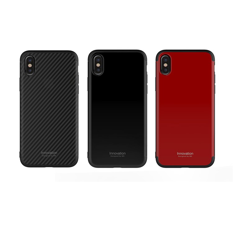 WK Plastic + TPU Hybrid Phone Case for iPhone X/10 5.8 Inch - Black-2