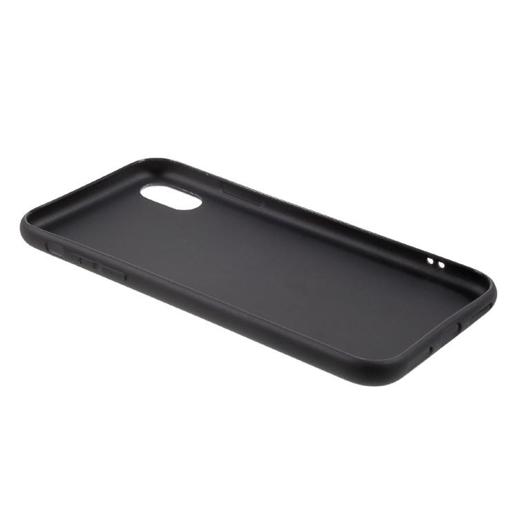 Ultra Thin Pattern Printing Soft TPU Back Case for iPhone X - Cat Nice Day-4